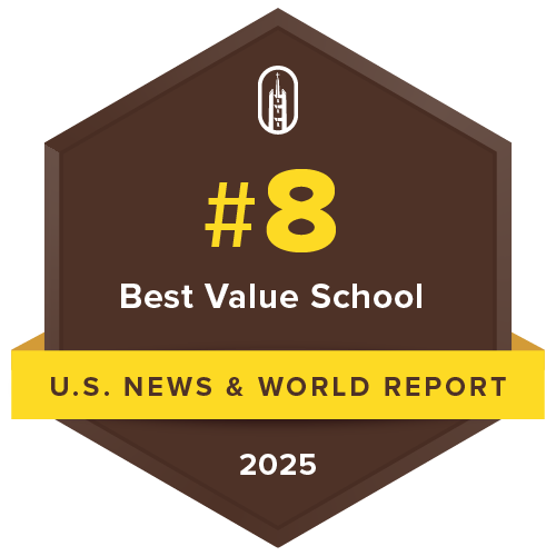 #8 Best Value School by US News and World Report Badge