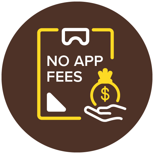 No Application Fees Icon