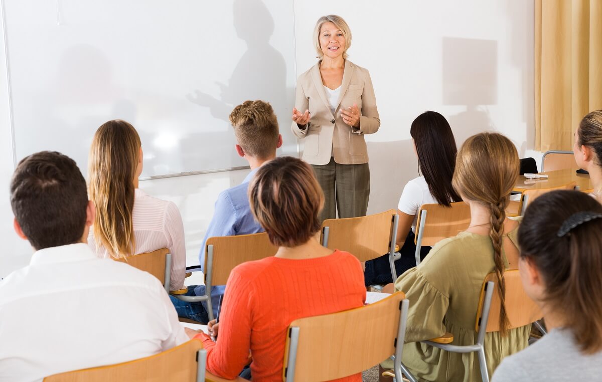 Teacher Leading a Training