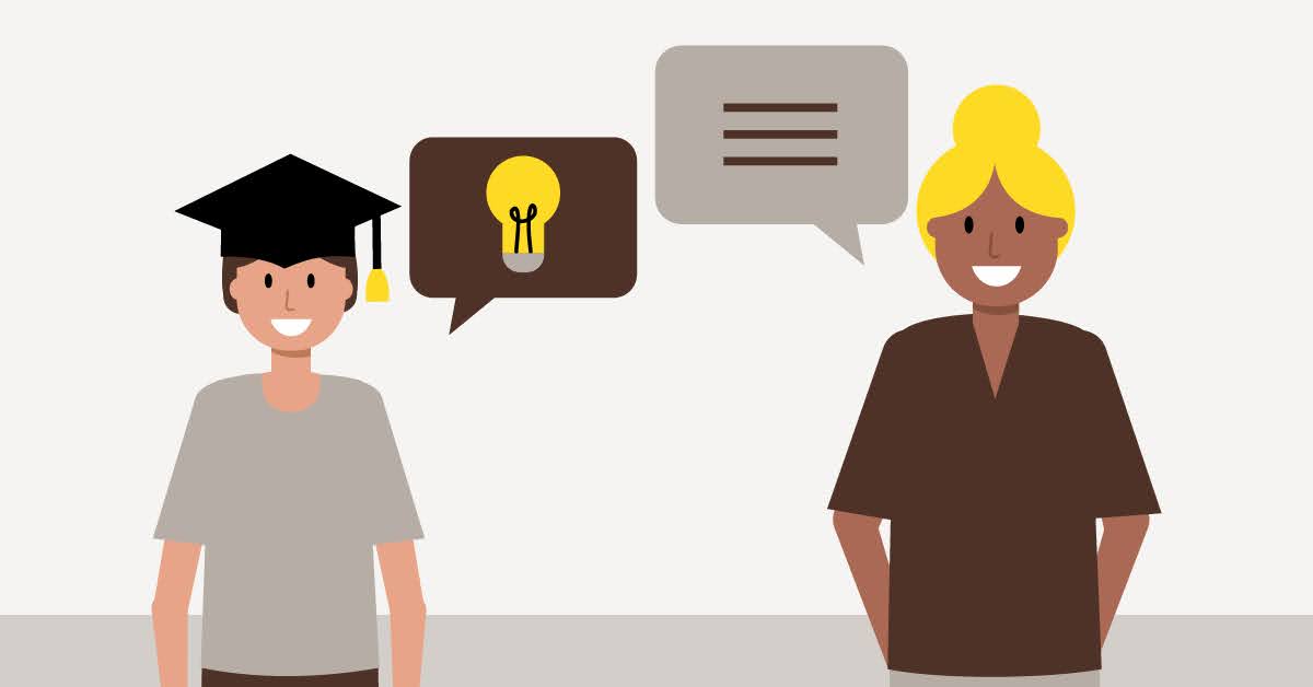 school counselor and student