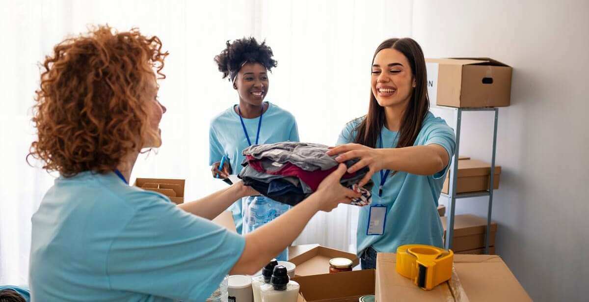 Social Workers Packing Goods